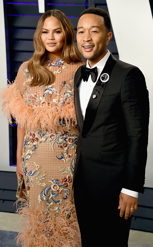 Chrissy Teigen, John Legend, 2019 Vanity Fair Oscar Party, 2019 Oscars